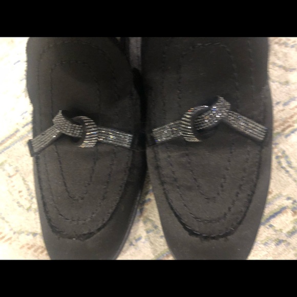 Pedro García black satin raw edge loafers - Picture 4 of 7